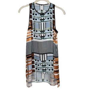 Clover Canyon Sleeveless Hi-Low Tunic Tank Top XS NWT